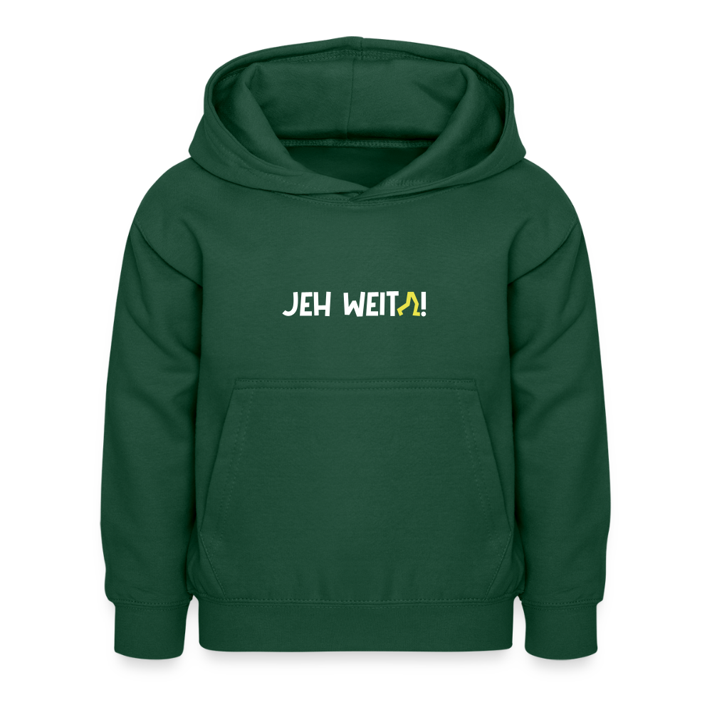 Jeh Weita! - Kinder Hoodie - Flaschengrün