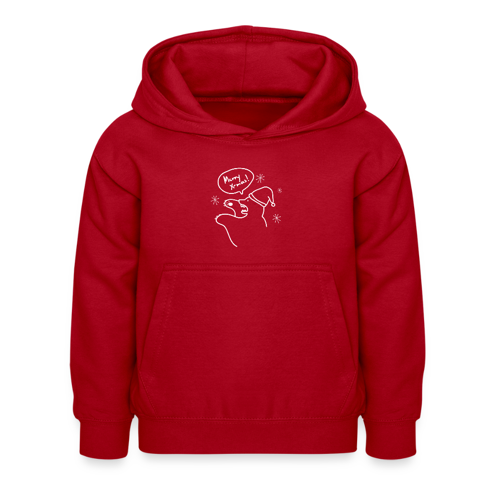 Merry X-mas, grrrr - Kinder Hoodie - Rot