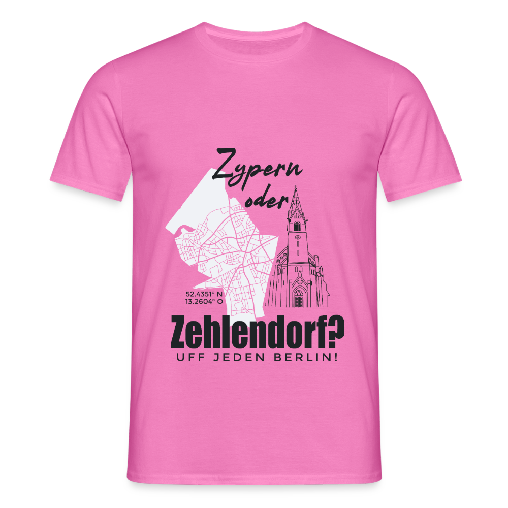 Zypern oder Zehlendorf - Männer Premium T-Shirt - Pink