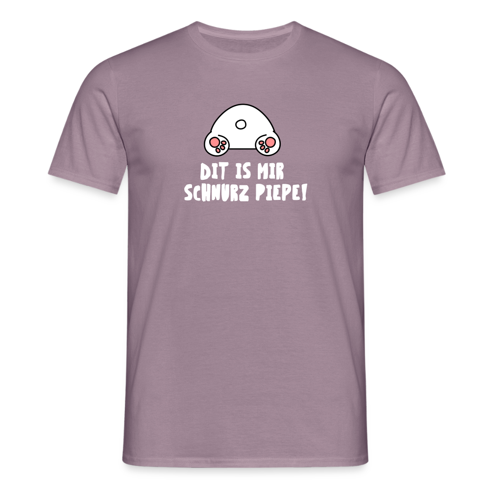 Dit is mir Schnurz Piepe - Männer Premium T-Shirt - Lilagrau