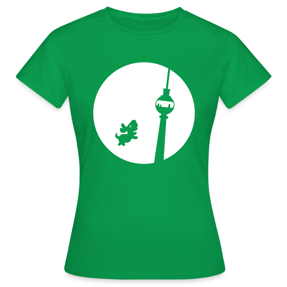 Hund am Fernsehturm - Frauen Premium T-Shirt - Kelly Green