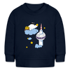 Berliner Bär bei Nacht - Baby Bio Pullover - Navy