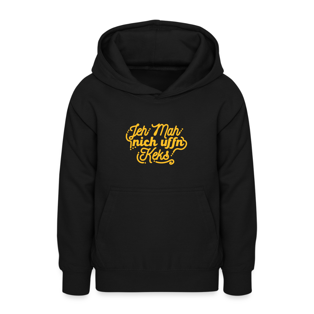 Jeh mah nich uffn Keks gelb - Teenager Hoodie - Schwarz