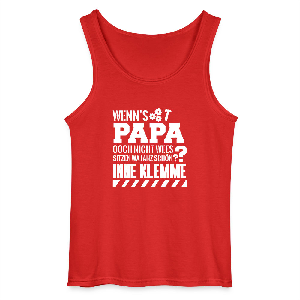 Wenn's Papa - Männer Tank Top - Rot