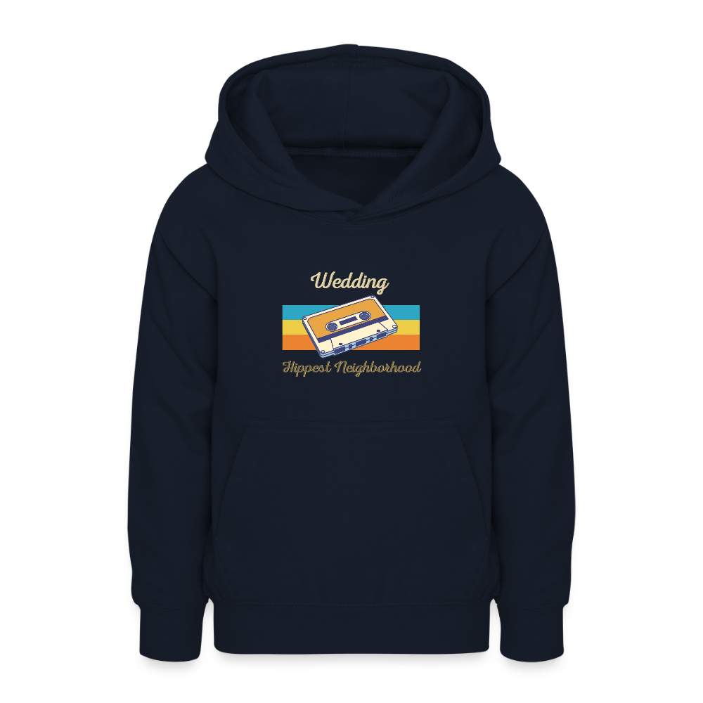 Wedding Hippest Neighborhood - Teenager Hoodie - Navy