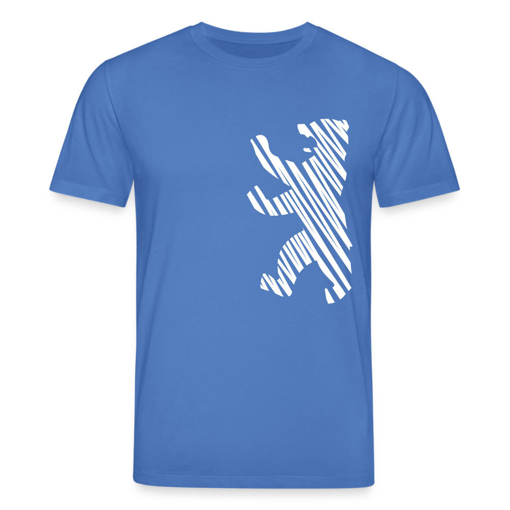 Berliner Bär im Netz - weiß - Unisex Bio T-Shirt - Achtsames Blau