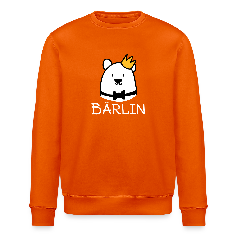 Bärlin - Unisex Bio Sweatshirt - Tieforange