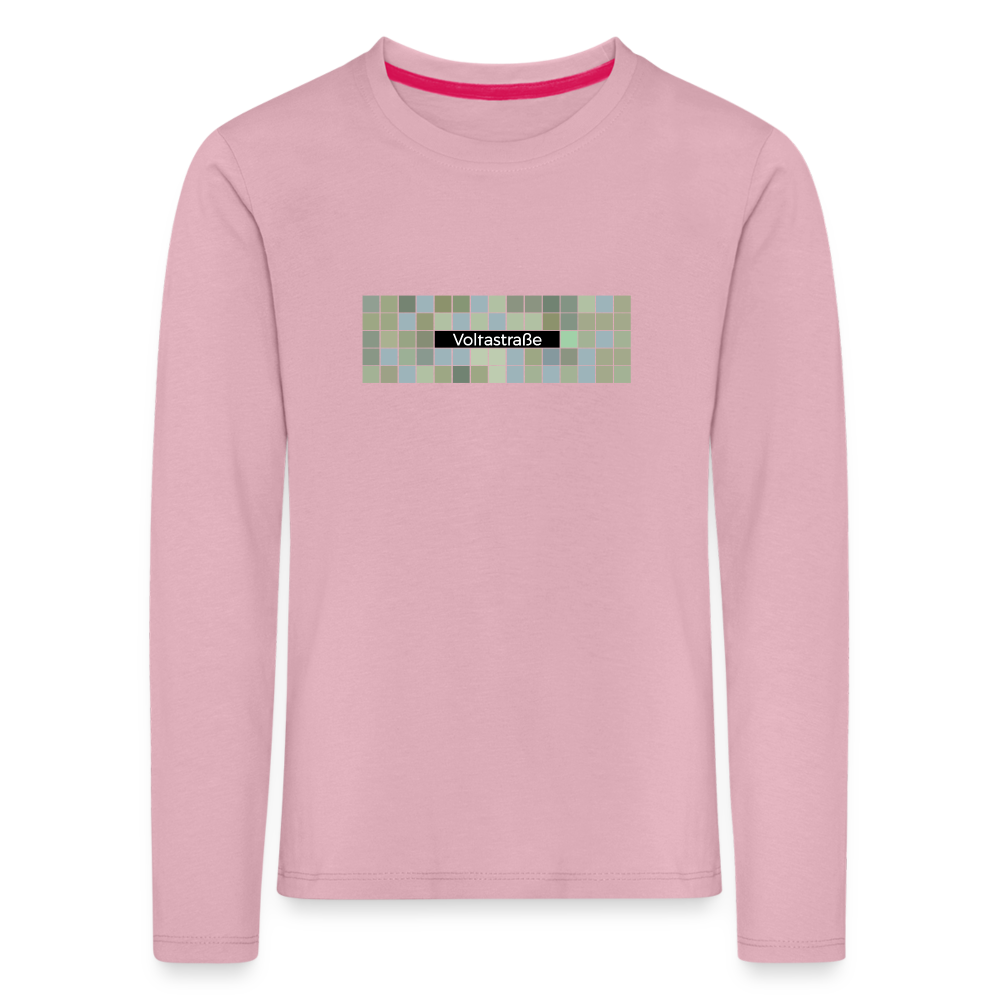 Voltastrasse - Kinder Langarmshirt - Hellrosa
