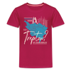 Trinidad oder Treptow - Teenager Premium T-Shirt - dunkles Pink