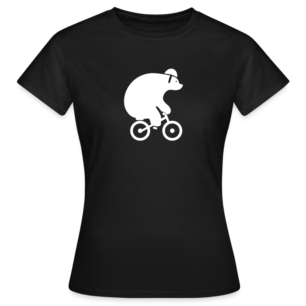 Fahrradbär - Frauen Premium T-Shirt - Schwarz