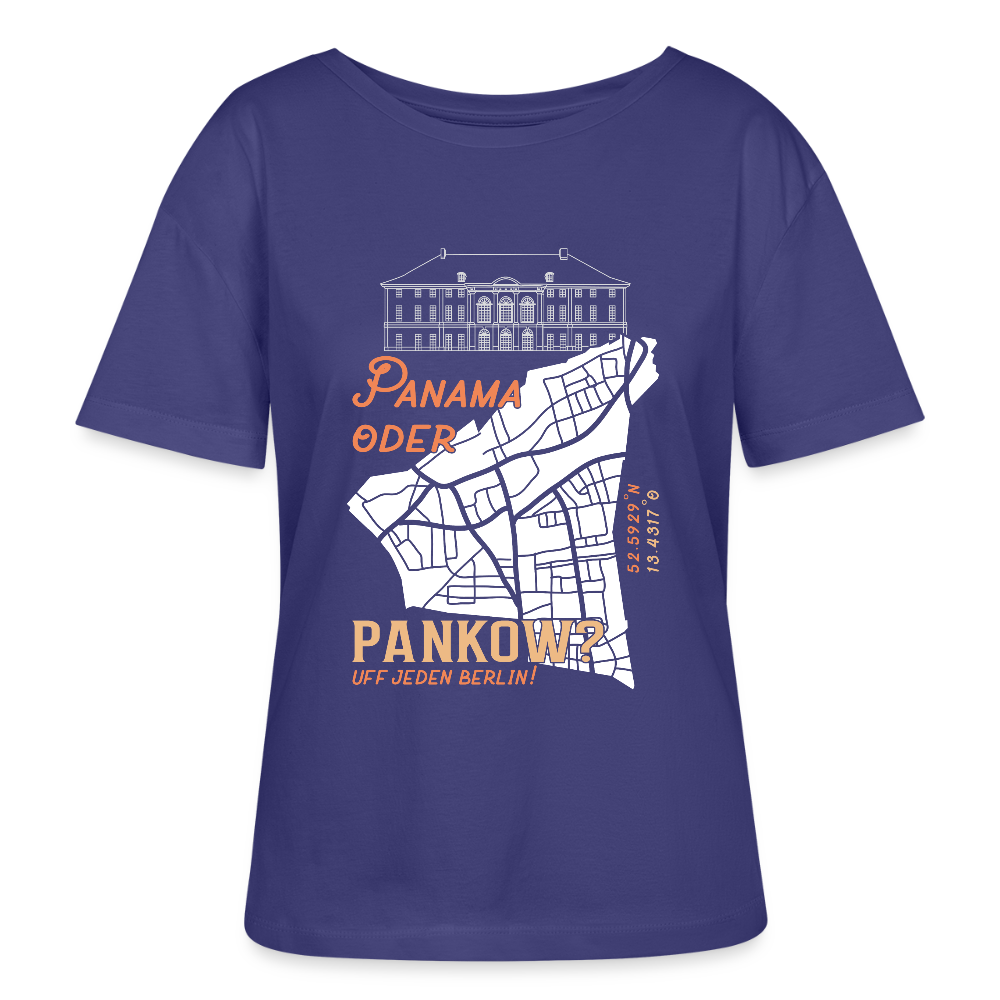 Panama oder Pankow - Relaxed Rundhals Frauen Bio-T-Shirt - Dämmerung