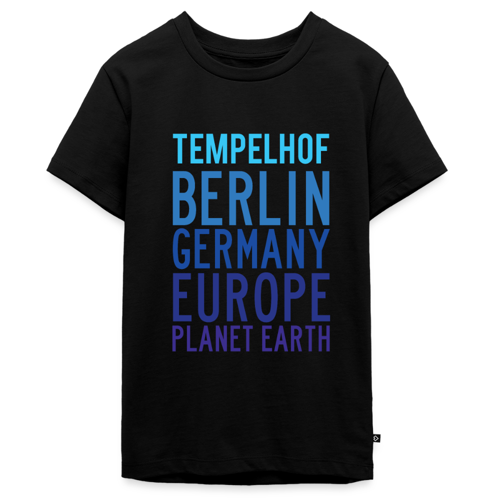 Tempelhof Planet Earth - Teenager Premium T-Shirt - Schwarz