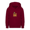Schnurz Piepe mit Piep - Teenager Hoodie - Bordeaux