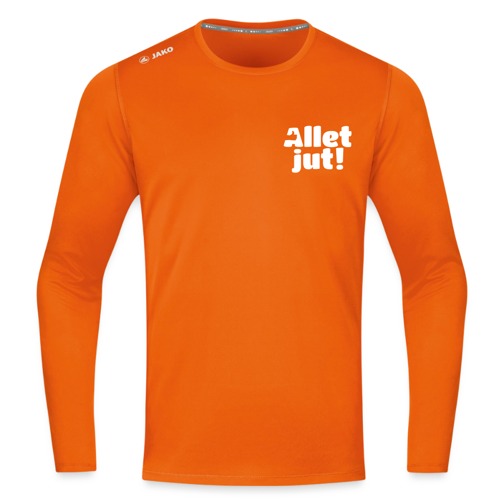 Allet Jut - Männer Sport Langamshirt - Neonorange