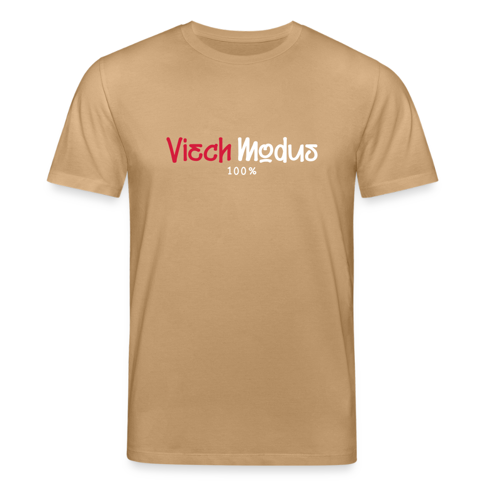 Viech Modus 100% - Unisex Bio T-Shirt - Karamell