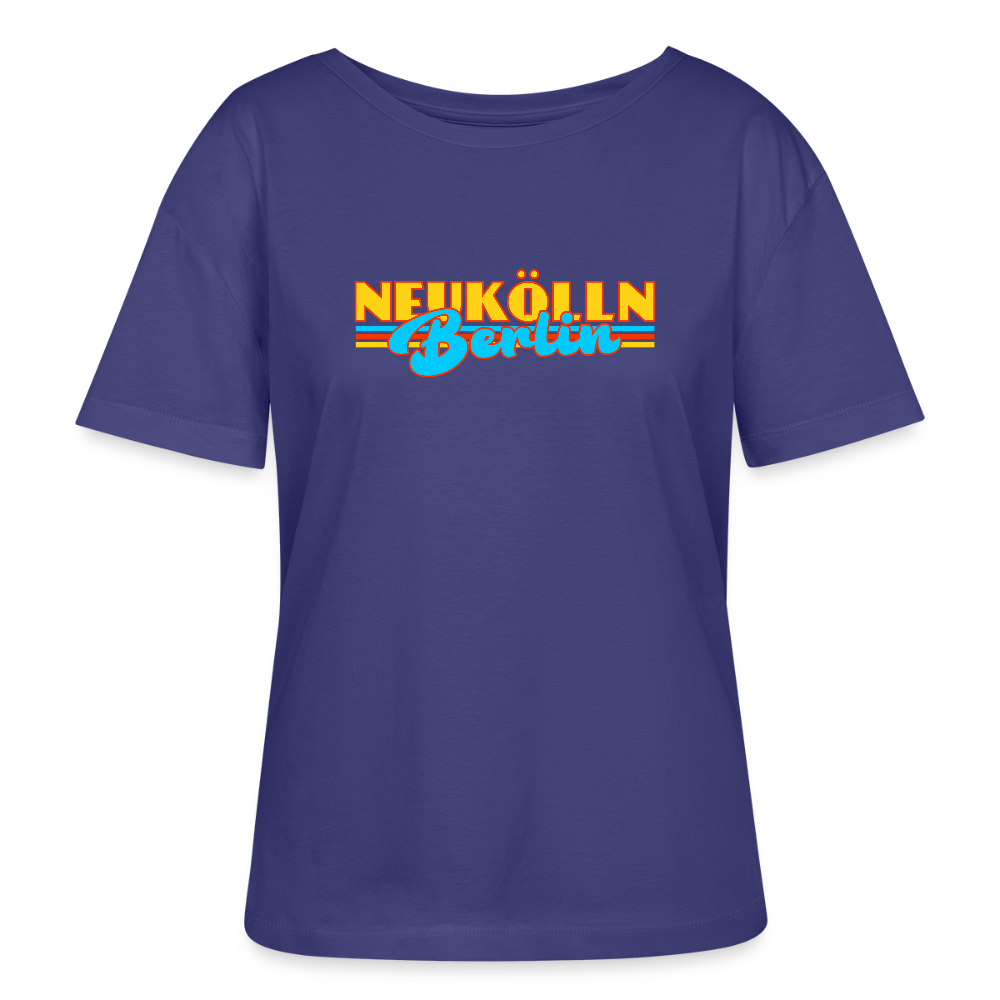 Neukölln Berlin Retro - Relaxed Rundhals Frauen Bio-T-Shirt - Dämmerung