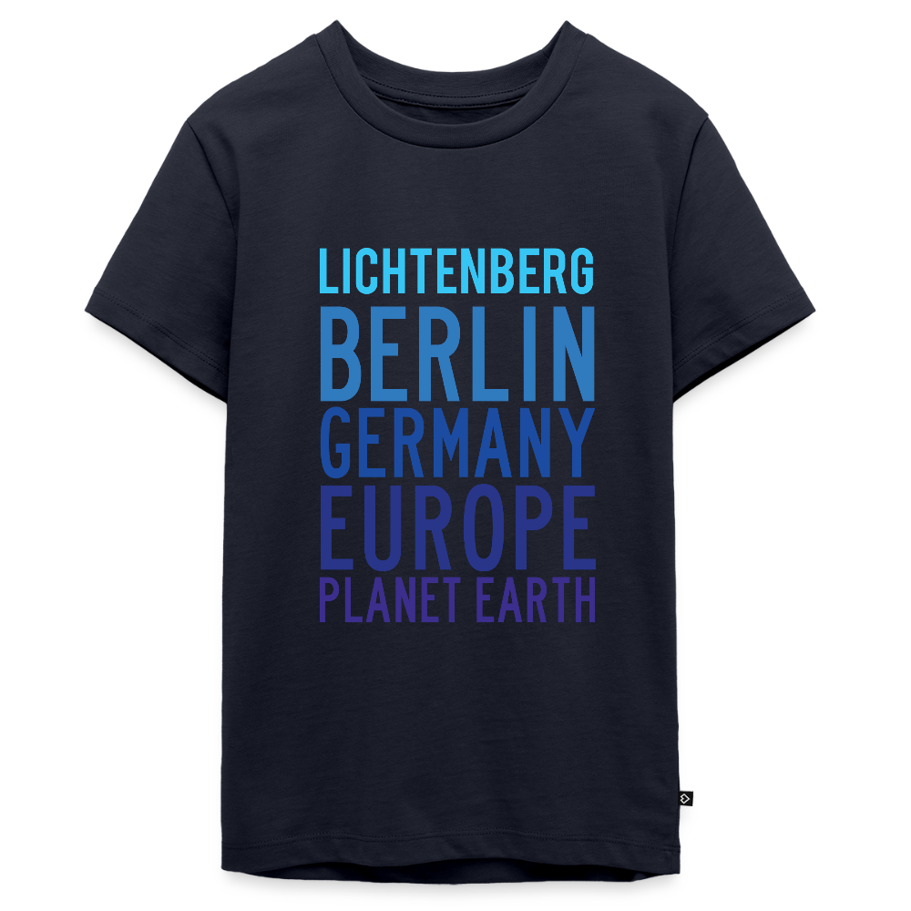 Lichtenberg Planet Earth - Teenager Premium T-Shirt - Navy