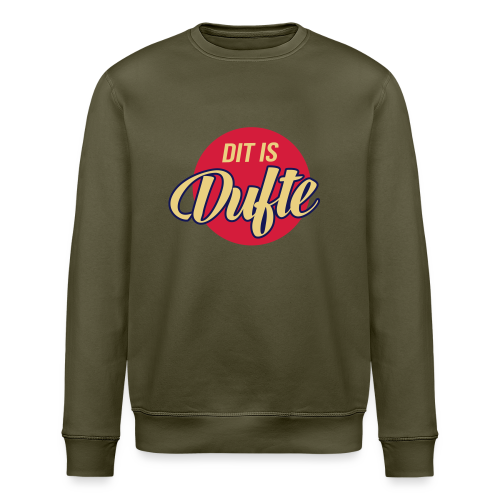 Dit Is Dufte - Unisex Bio Sweatshirt - Khaki