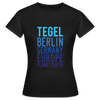 Tegel Planet Earth - Frauen Premium T-Shirt - Schwarz