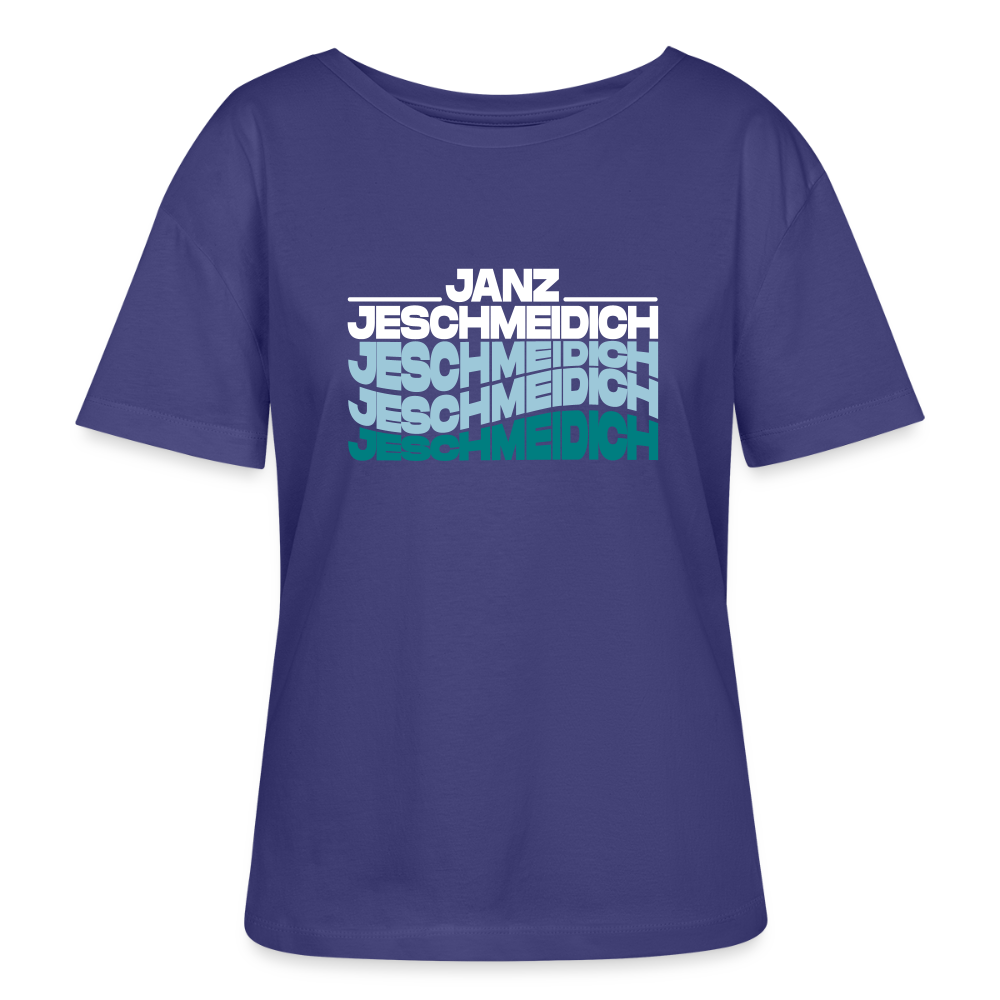Janz Jeschmeidich - Relaxed Rundhals Frauen Bio-T-Shirt - Dämmerung
