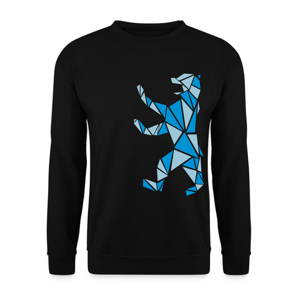Berliner Bär Geometrie - Unisex Pullover - Schwarz