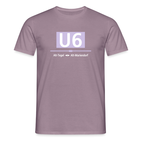 U6 - Männer Premium T-Shirt - Lilagrau 