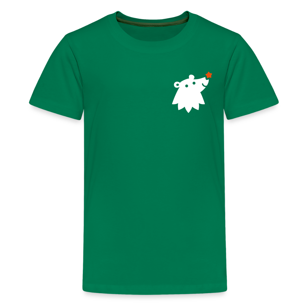 Schnauze Bär - Teenager Premium T-Shirt - Kelly Green