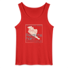Friesland oder Friedrichshain - Männer Tank Top - Rot