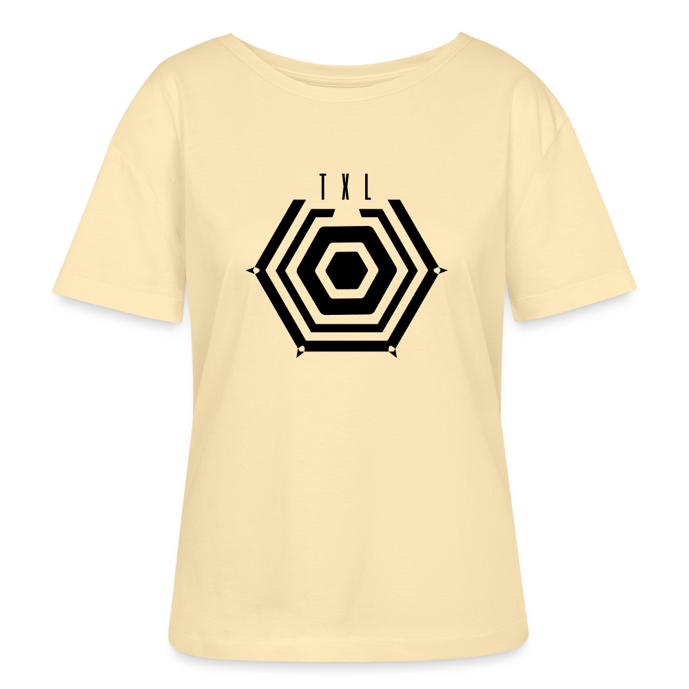 Tegel TXL Umrisse - Relaxed Rundhals Frauen Bio-T-Shirt - Creme