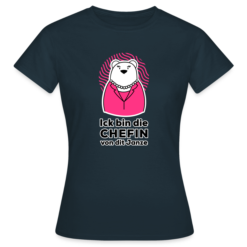 Chefin - Frauen Premium T-Shirt - Navy