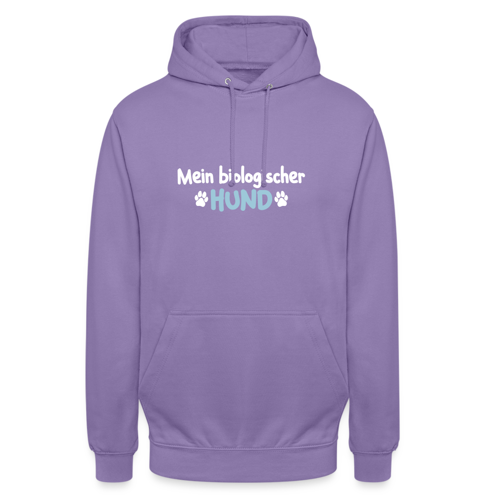 Mein biologischer Hund. - Unisex Hoodie - Lavendel
