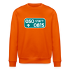 030 statt 0815 - Unisex Bio Sweatshirt - Tieforange