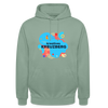 Kreatives Kreuzberg - Unisex Hoodie - Graugrün
