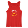 Keen Ding für'n King - Männer Tank Top - Rot