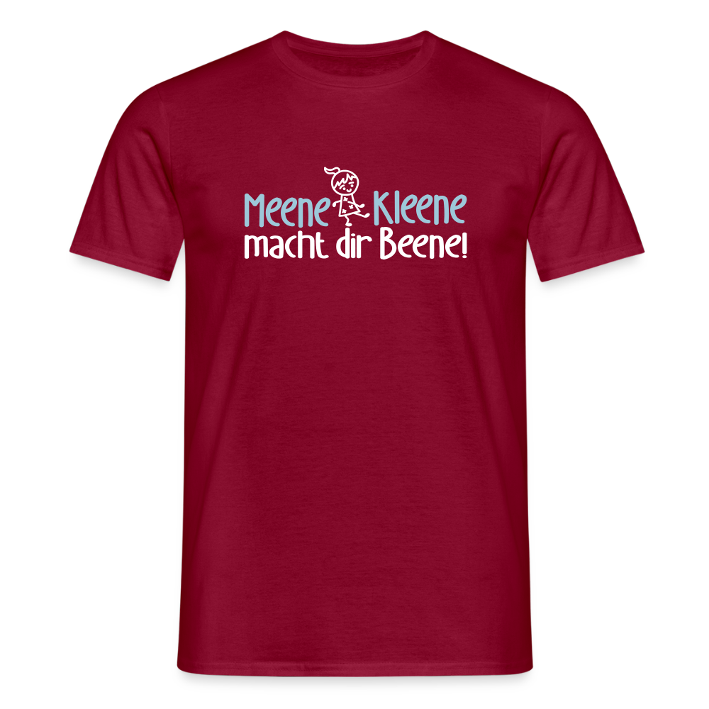 Meene Kleene macht dir Beene! - Männer Premium T-Shirt - Ziegelrot