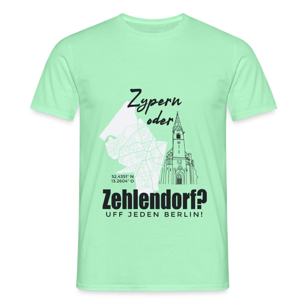 Zypern oder Zehlendorf - Männer Premium T-Shirt - Mintgrün