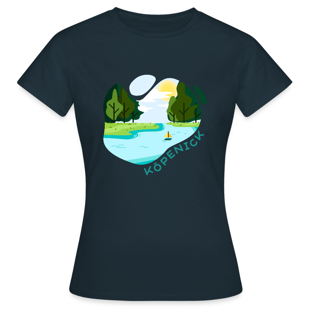 Köpenick am Wasser - Frauen Premium T-Shirt - Navy