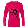 Mo le cule Man - Frauen Sport Langarmshirt - dunkles Pink