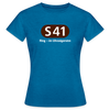 S41 - Frauen Premium T-Shirt - Antikblaues Saphir meliert