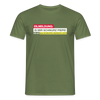 Eilmeldung: Is mir Schnurz Piepe! - Männer Premium T-Shirt - Militärgrün