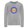 Gesundbrunnen Retro - Kinder Langarmshirt - Grau meliert