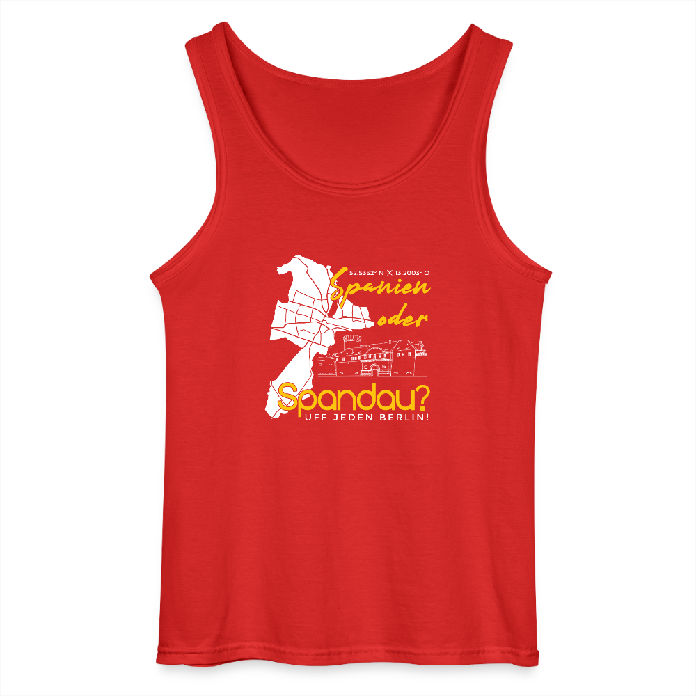 Spanien oder Spandau - Männer Tank Top - Rot