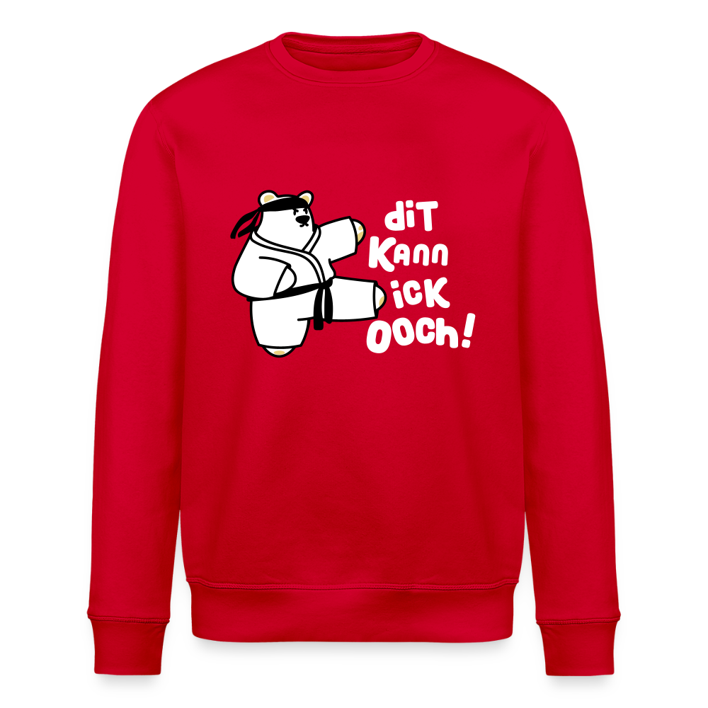 Dit kann ick ooch! - Unisex Bio Sweatshirt - Rot