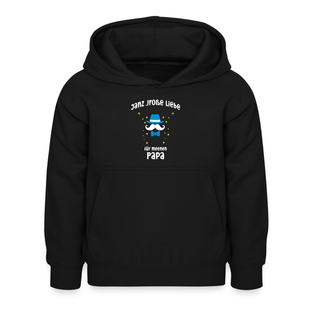 Janz jroße Liebe für meene Papa - Kinder Hoodie - Schwarz