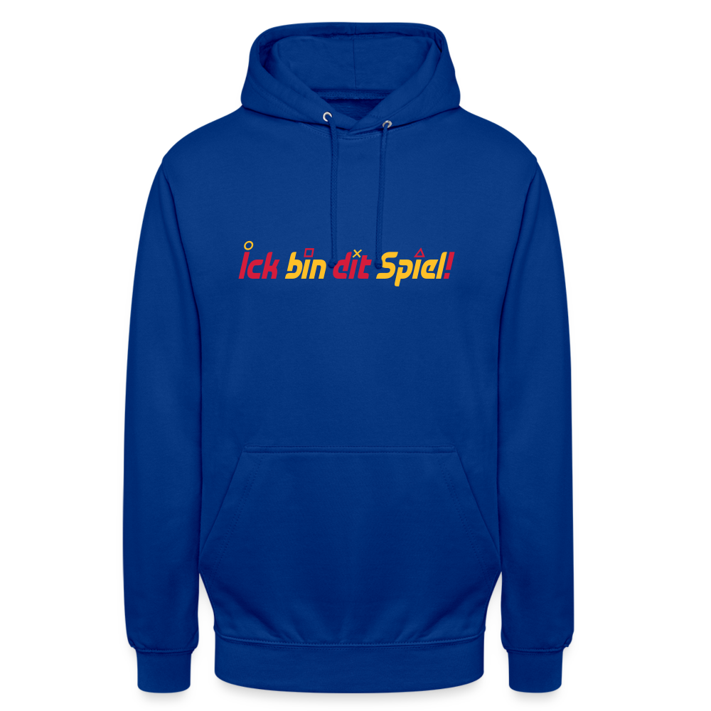 Ick bin dit Spiel! - Unisex Hoodie - Royalblau