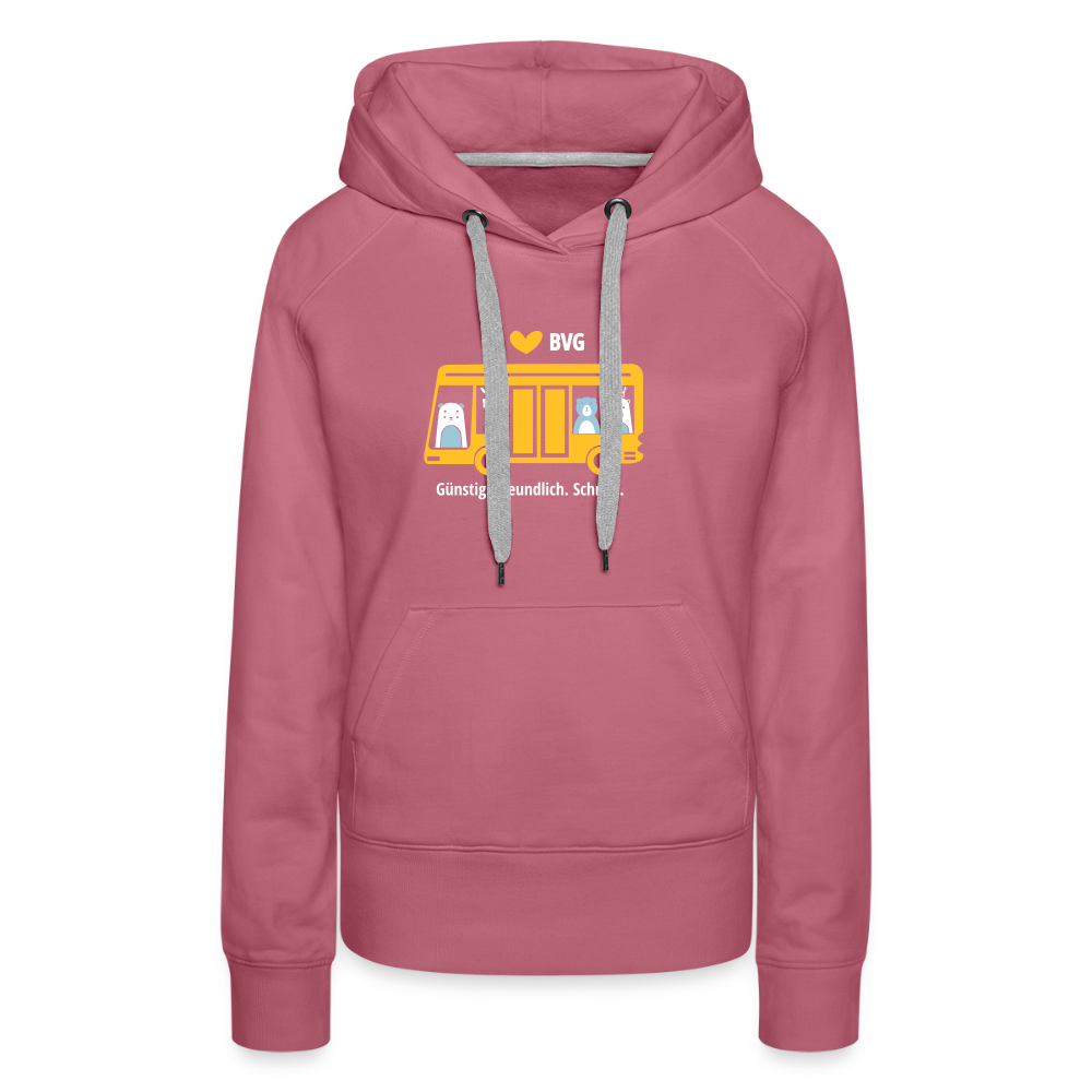 I love BVG - Frauen Premium Hoodie - Malve