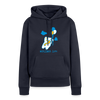 Der Bär fliegt - Frauen Premium Hoodie - Navy