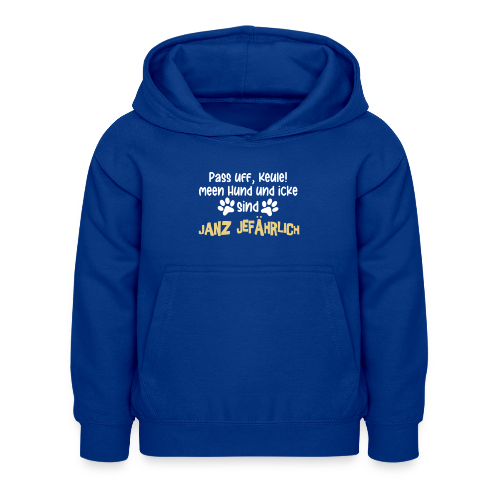 Janz Jefährlich - Kinder Hoodie - Royalblau