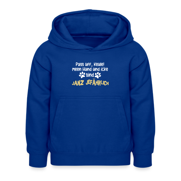 Janz Jefährlich - Kinder Hoodie - Royalblau