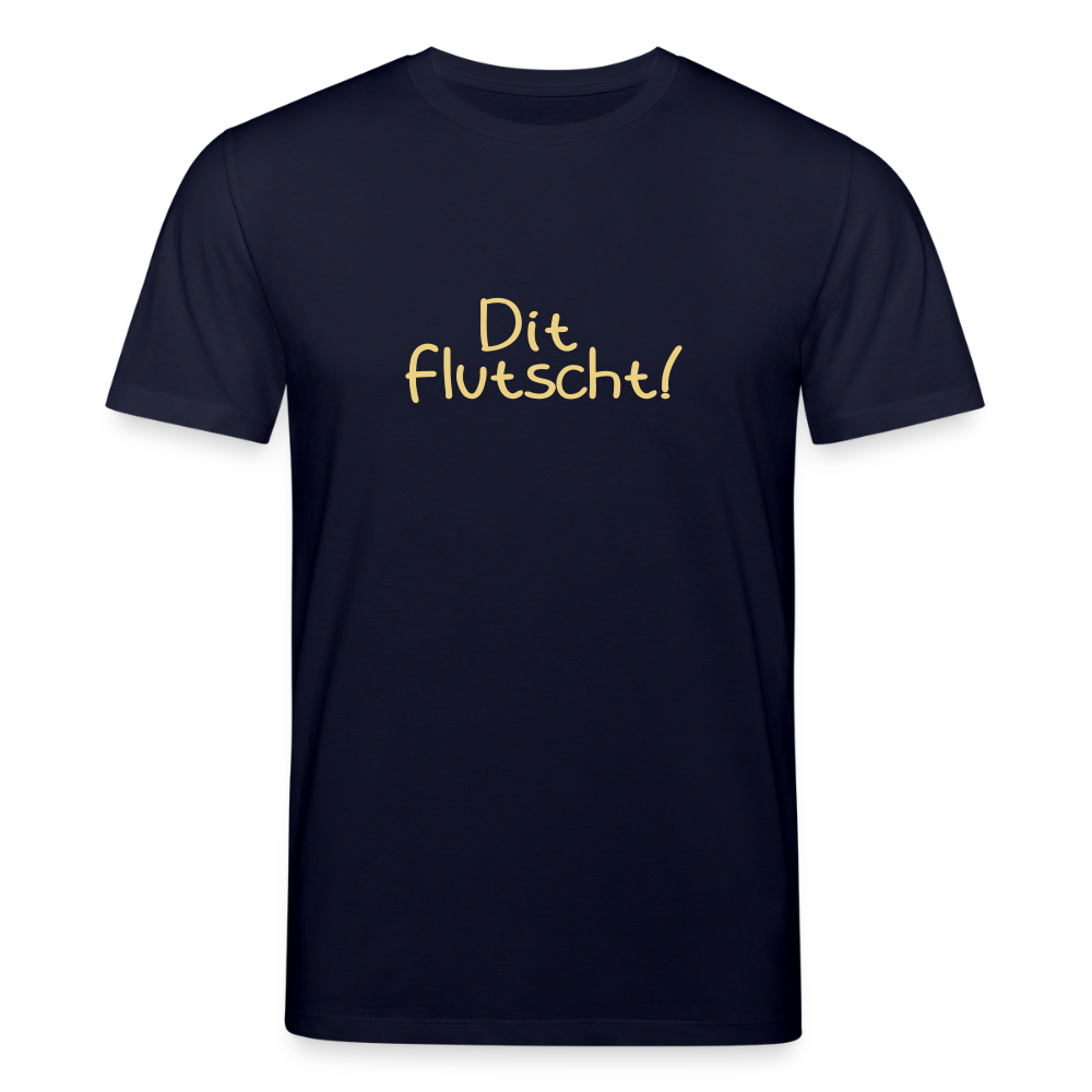 Dit Flutscht! - Unisex Bio T-Shirt - Navy